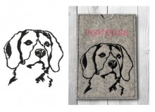 Stickdatei - Beagle 2 Silhouette